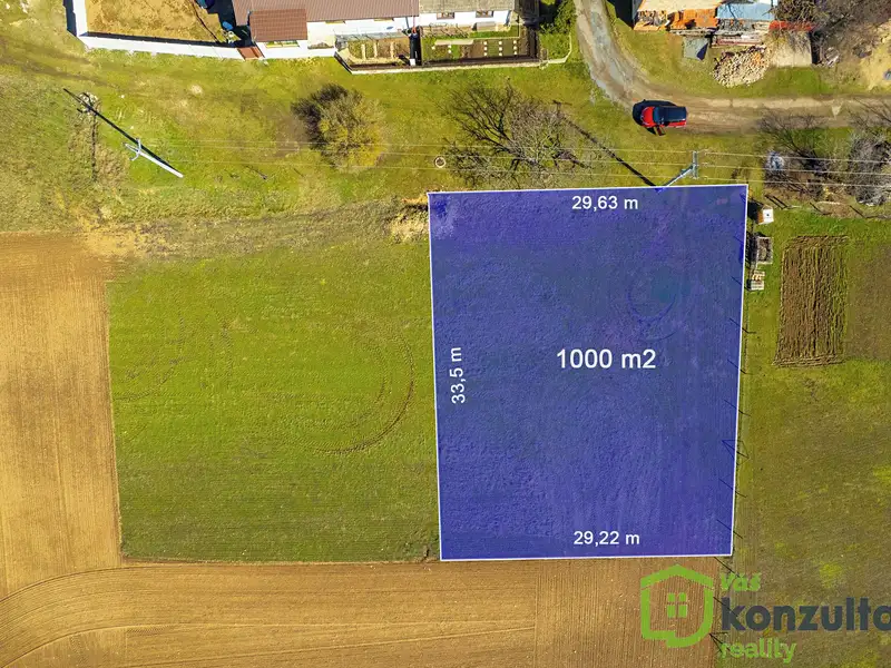 Prodej stavebního pozemku v Jedově u Náměště nad Oslavou